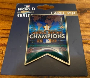 Houston Astros 2022 World Series Champions Banner Commemorative Lapel Pin MLB - Picture 1 of 1