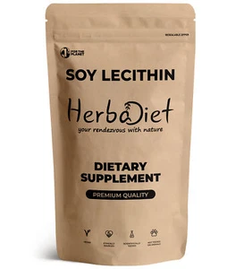 Soya Lecithin Soy Powder Brain Health Memory Liver Support Diet Slimming Non-GMO - Picture 1 of 3