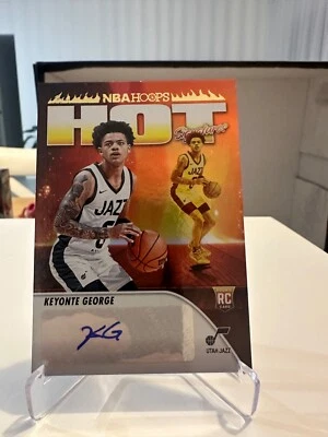 2023/24 NBA Hoops Keyonte George Hot Signatures Rookie Card Panini Utah Jazz - Image 1 of 2