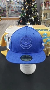 NWT CHICAGO CUBS CLUB HOUSE LOGO FITTED HAT NEW ERA 59FIFTY SIZE 7 THRU 7 3/4 - Picture 1 of 5