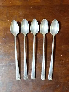 Plato de plata Oneida Bordeaux Prestige 1945 cubiertos 5 cucharaditas heladas cubiertos - Imagen 1 de 7