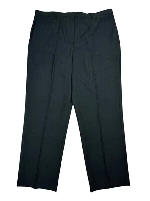 White Stag Slimming Pant Dark Gray Striped Dress Pants Size 18 Average - Image 1 of 4