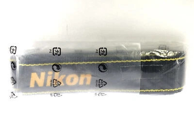 Genuine New Nikon AN-DC3 1.4" Black/Yellow Neck/Shoulder Strap for SLR/DSLR - Image 1 of 2