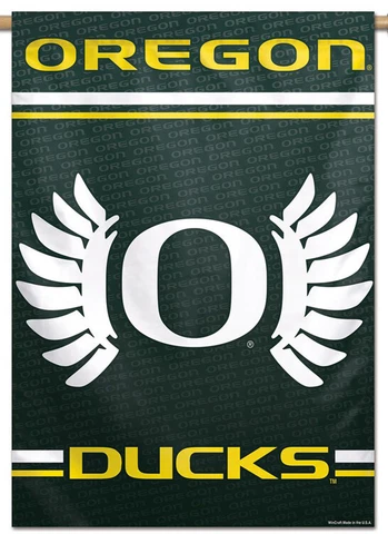 Oregon Ducks WINGS STYLE Official NCAA Team 28x40 WALL BANNER Cover