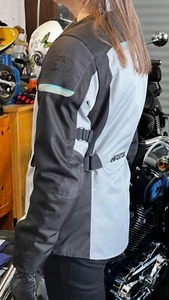 Oxford Dakota. Ladies CE Motorcycle Jacket Arctic Black Teal £80 inc delivery - Picture 1 of 16
