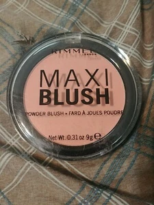 1- 9g Compact Rimmel London Look Maxi Blush, #001 Third Base, Makeup - Picture 1 of 2