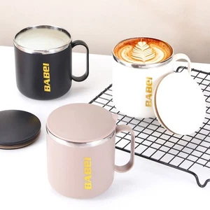 Heat-resistant Thermal Mug Double-Layered Milk Tea Cup Studnt Drinkware - Picture 1 of 15