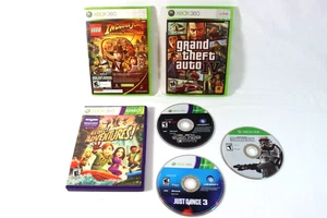 Xbox 360 GAMES Live, Kinect LEGO INDIANA/KUNG FU Just Dance 3 Grand Theft Auto 4 - Picture 1 of 6