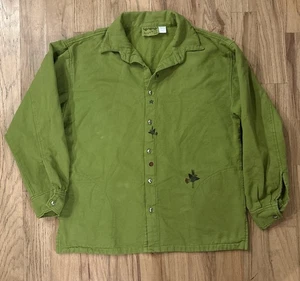Byrkit Artist Hand Painted Bird button up Sweatshirt over sized Small - Picture 1 of 5