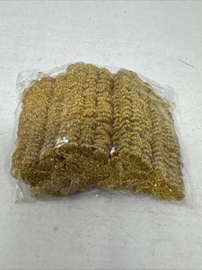 25 Bright Gold Scrambled Eggs Military Masonic Oak Leaf Patches Patch 4" X 1 NOS - Picture 1 of 4