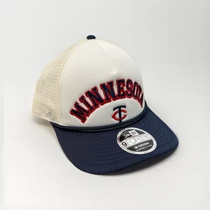 Minnesota Twins New Era Chrome Spring Training 9FORTY Adjustable Trucker Hat - Picture 1 of 8