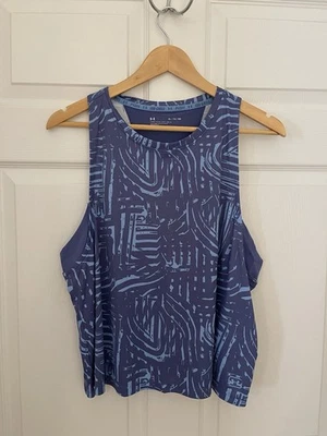 Under Armour New Womens XL ISO Chill UPF 50  Loose Fit Tank Top Purple Blue - Image 1 of 4
