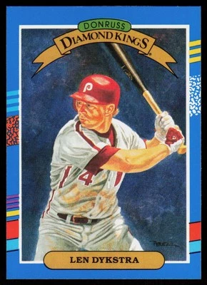 1991 Donruss Len Dykstra #7a BASEBALL Philadelphia Phillies - Image 1 of 2
