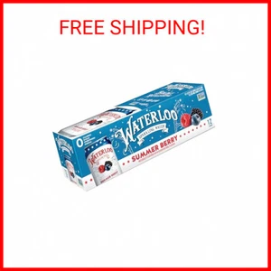 Waterloo Sparkling Water, Summer Berry Naturally Flavored, 12 Fl Oz (Pack of 12) - Picture 1 of 2
