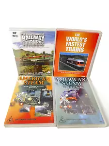 Lots of American Steam Railway Train DVDs + others R0 All Regions (1 NEW SEALED) - Picture 1 of 13