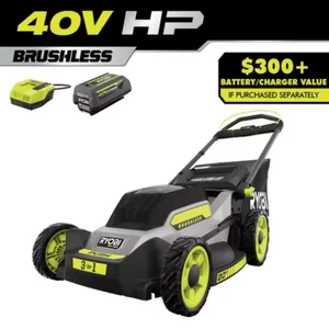 Lawn Mower Walk Behind Push 40V HP Brushless 20 in. Cordless Long Runtime Power - Picture 1 of 12