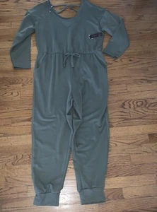 No Boundaries Juniors Olive Green Romper One Piece Jumpsuit Pockets NWT XXL💗221 - Picture 1 of 8