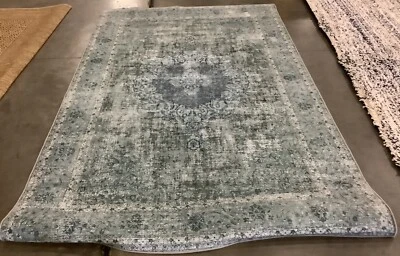 Зеленый/зеленый ковер со сломанной резьбой 5 футов 0 дюймов x 8 футов 0 дюймов сниженная цена 1172670893 TSN190X-5 - Изображение 1 из 3