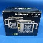 Schrodinger’s Cat Gray Square Coffee Mug 22 oz. Tea Cup Think Geek NIB