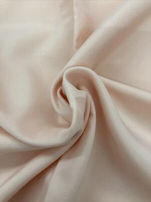 Vintage Peach Polyester Sheer Fabric 2 Yards By 44” Wide - Image 1 of 4