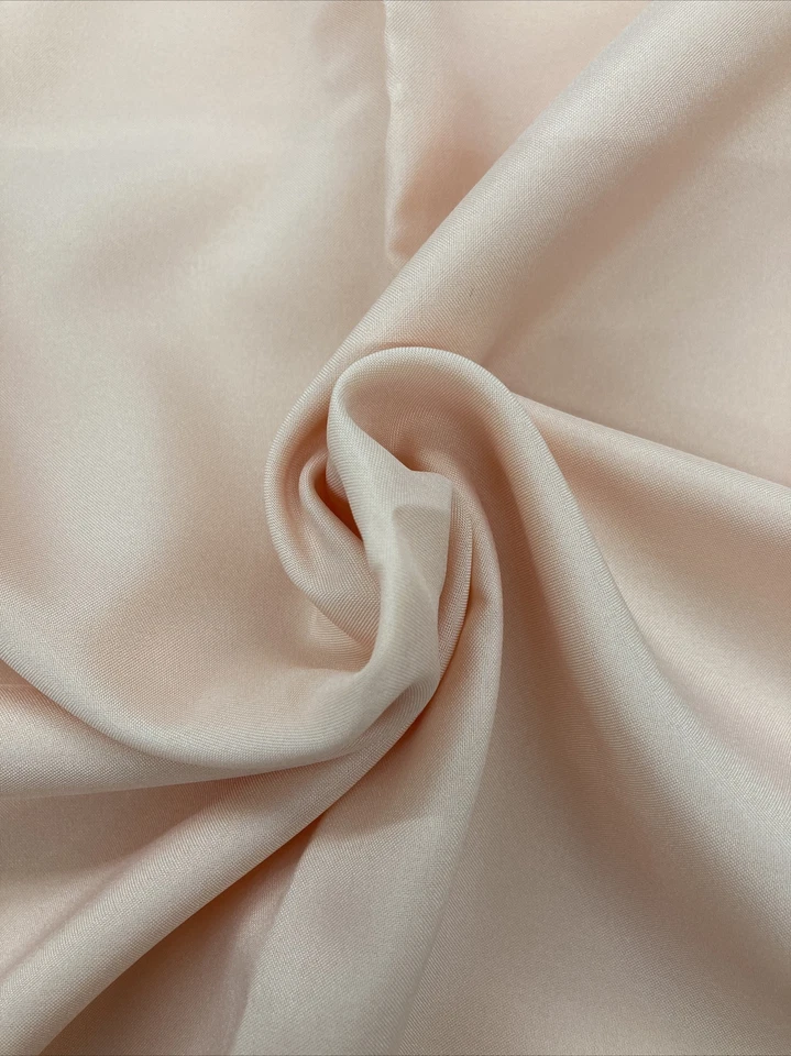Vintage Peach Polyester Sheer Fabric 2 Yards By 44” Wide - Image 1 of 4