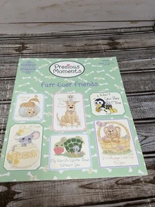 Gloria & Pat Precious Moments Furr Ever Friends Pet Cross Stitch Pattern Book - Picture 1 of 5