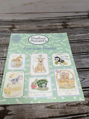 Gloria & Pat Precious Moments Furr Ever Friends Pet Cross Stitch Pattern Book - Image 1 of 4