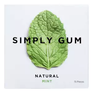 Peppermint Natural Gum 15ct - Picture 1 of 6