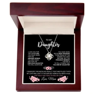 To My Daughter Necklace from Mom, Mother Daughter Necklace, Women Jewelry - Picture 1 of 3
