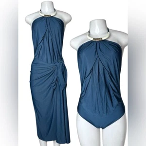 Lenny Niemeyer Neckholder Einteiler Badeanzug Set S/M - Sarong & Statement Halskette - Bild 1 von 8