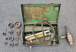 Juego de atornilladores perforadores hidráulicos Greenlee 7306 (1/2" - 2") usados - Imagen 1 de 14