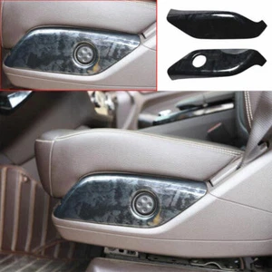 For Benz ML GL 2012-2016 Black Wood Grain Seat Adjustment Button Panel Trim 2PCS - Picture 1 of 8