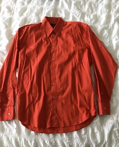Men's Jasper Conran Long Sleeved Shirt. Medium. Orange. - Picture 1 of 7