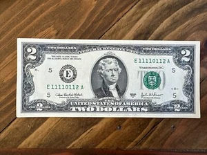 SERIE 2003A CU DOS DÓLARES CRUJIENTE REPETIDOR DE BILLETES DE $2, SÓLIDO 1er cuádruple y 6 de un tipo - Imagen 1 de 9