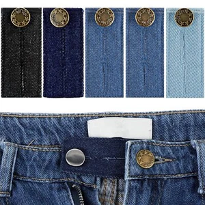 5 Pcs Button Extenders for Jeans Denim Waist Extenders Button Adjustable Pant... - Picture 1 of 7