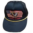 feel free cap hat vintage life-line  AMERICAN FLAG     