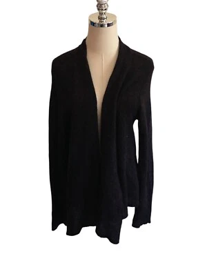 Cárdigan abierto Eileen Fisher para mujer talla grande púrpura lana mohair cachemir Foto 1 de 4