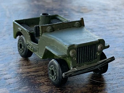 Matchbox Lesney Superfast Jeep no 38 1978 Unboxed Military Playworn - Image 1 of 4