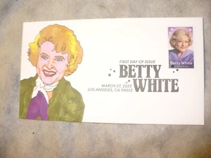 FDC First Day Cover Betty White 2025 Add-on Cachet - Picture 1 of 2