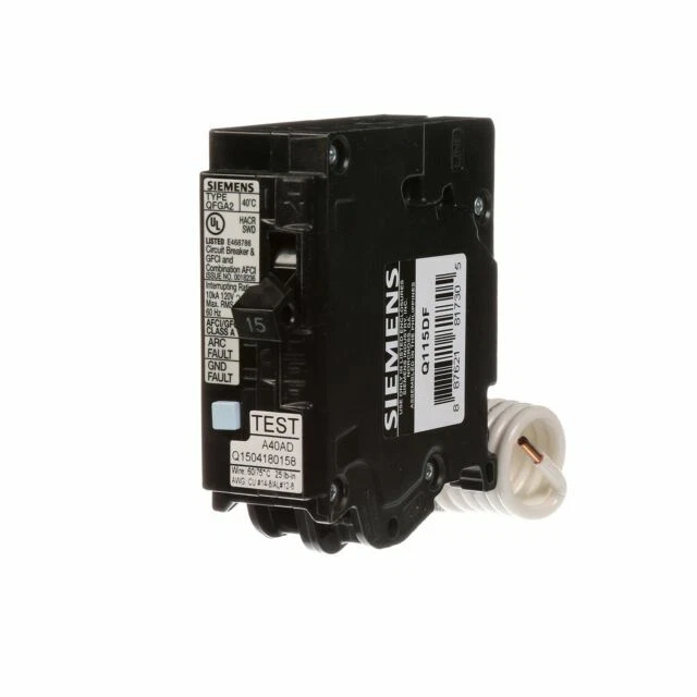 Siemens Q115DF Dual Function Circuit Breaker