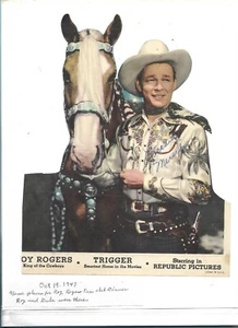 Roy Rogers und Trigger Fan Club 1947 Abendessen Foto Name Ort #1 - Bild 1 von 1