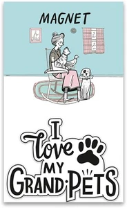 Magnet ""I Love My Grandpets"" 3 Zoll x 2 Zoll - Bild 1 von 3