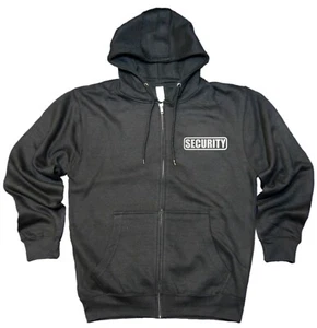 Security Premium Zip up Fleece Hoodie with Reflective Decoration - Picture 1 of 8