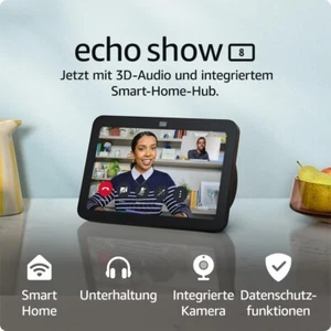 Amazon Echo Show 8 (3. Generation) – Smart Display-Lautsprecher in Anthrazit - Bild 1 von 7