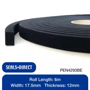 Bootsauto einfach erweitert EPDM Neopren Schaum Schwamm Streifen - 17,5 mm x 12 mm 6 m Rolle - Bild 1 von 2