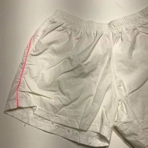 Pure Lime Shorts Juniors Size Medium White Active Pink Piping Trim Elastic Waist - Picture 1 of 12