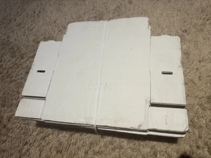 50 -  10x3x2 White Corrugated Shipping Mailer Packing Box Boxes - Picture 1 of 3