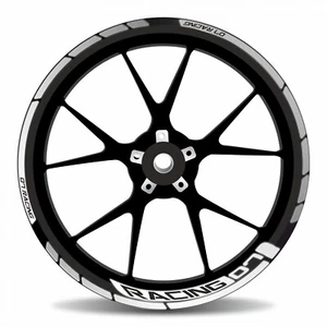 Pegatina borde llanta Reflex blanco puntos moto compatible para Yamaha: MT-07 - Imagen 1 de 6