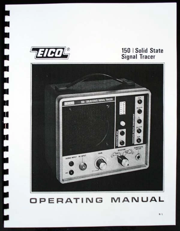 Manual de instrucciones del trazador de señal de estado sólido EICO modelo 150  Foto 1 de 1