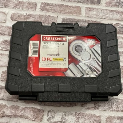 Craftsman 934553 3/8 in Drive Socket Wrench Set 10 Piece Tool Ratchet - Image 1 of 4